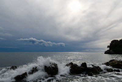 Scenic view of sea against sky