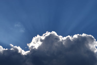 Low angle view of clouds in sky