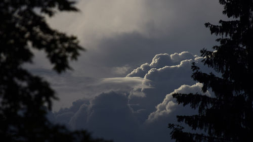 Low angle view of storm clouds in sky