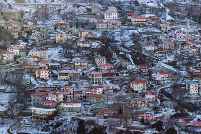 High angle view of townscape