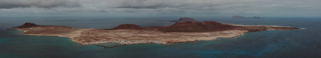 Panoramic view of sea against sky