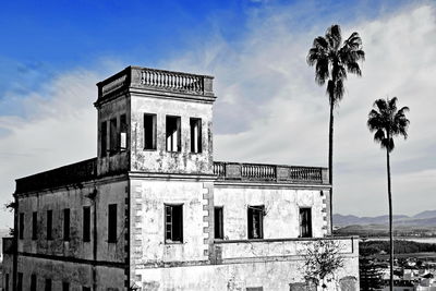 Low angle view of built structure against the sky