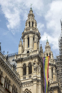 Low angle view of building against sky