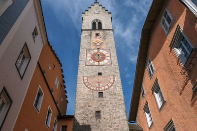 Low angle view of clock tower