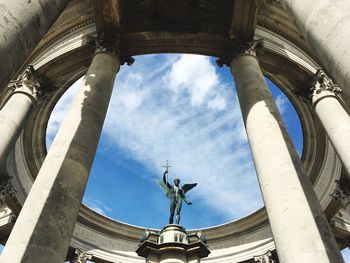 Low angle view of statue