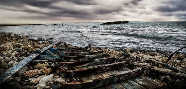 Scenic view of sea against sky