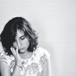 Portrait of young woman