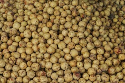 Full frame shot of beans at market stall