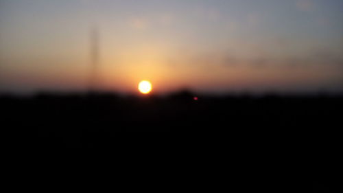 Sunset over landscape