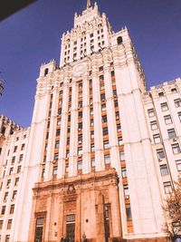 Low angle view of historical building against sky