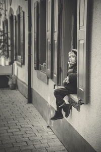 Child on the window