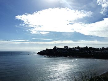 Scenic view of calm sea against sky