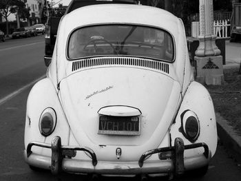 Close-up of vintage car