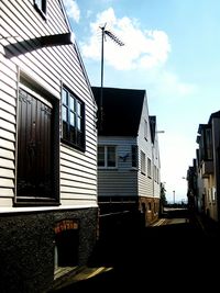 Low angle view of buildings against sky