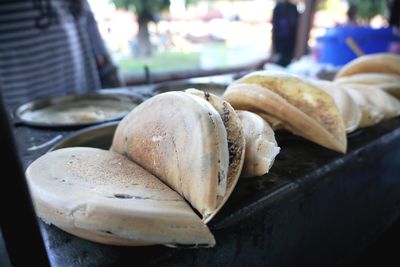 Close-up of bread for sale in market