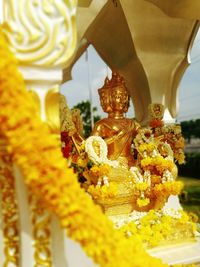 Close-up of buddha statue