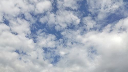 Low angle view of cloudy sky