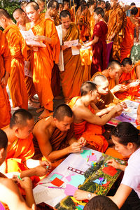 People in traditional clothing