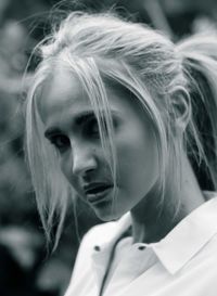 Close-up portrait of young woman