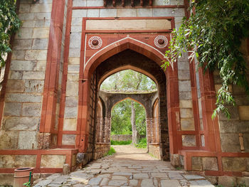 Entrance of old building