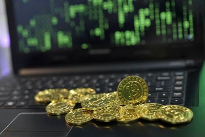 Close-up of coins on table