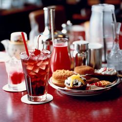 Close-up of food on table