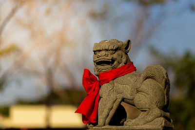 Close-up of toy statue