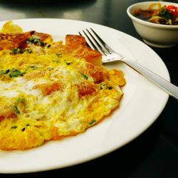 Close-up of served food