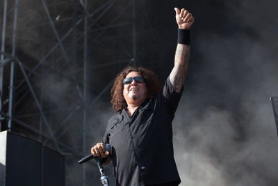 Portrait of young man looking at camera