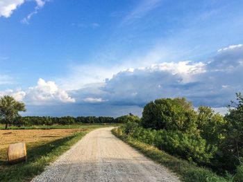 Road passing through landscape