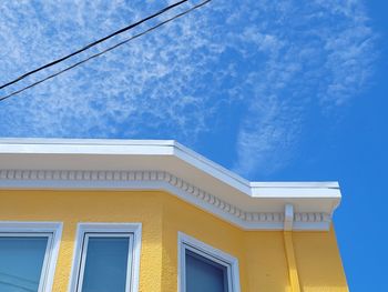 Low angle view of building against sky