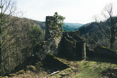 View of old ruin building