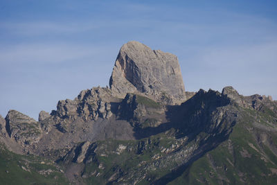 Rock formations against sky