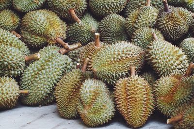 High angle view of fruits for sale at market