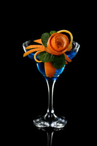 black background