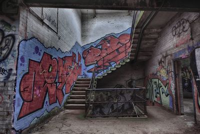 Graffiti on staircase