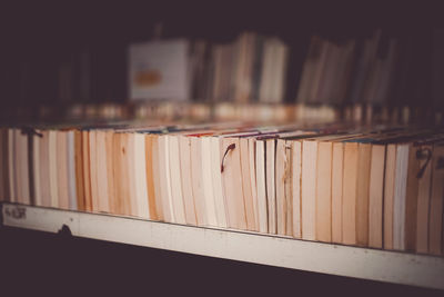 Close-up of books