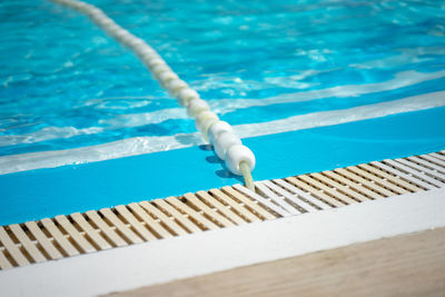 High angle view of swimming pool