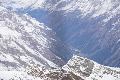 Scenic view of snowcapped mountains