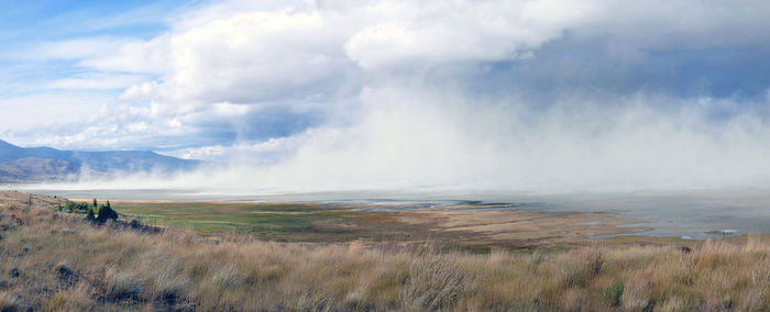 Panoramic view of landscape against sky