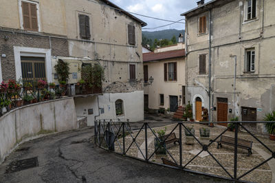 Street amidst buildings in town