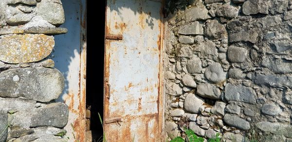 Close-up of weathered wall
