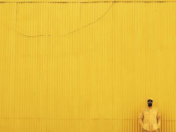 Full frame shot of yellow wall