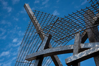Low angle view of bridge against sky