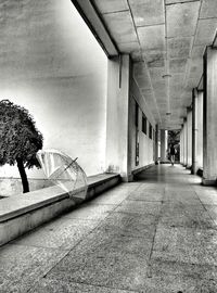 Empty corridor of building