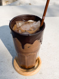 Close-up of coffee on table