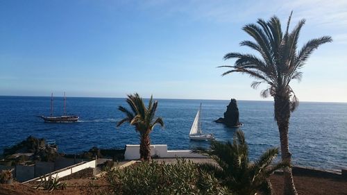 Scenic view of sea against sky