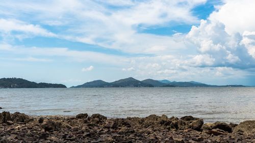 Scenic view of sea against sky