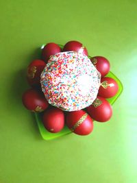 High angle view of fruits