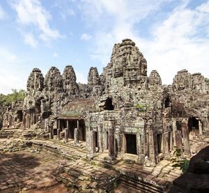 Low angle view of old ruin